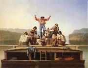 George Caleb Bingham Die frohlichen Bootsleute painting